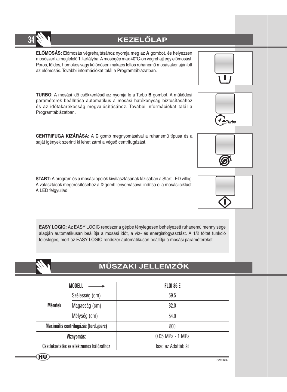 Ardo FLOI86E User Manual | Page 34 / 52