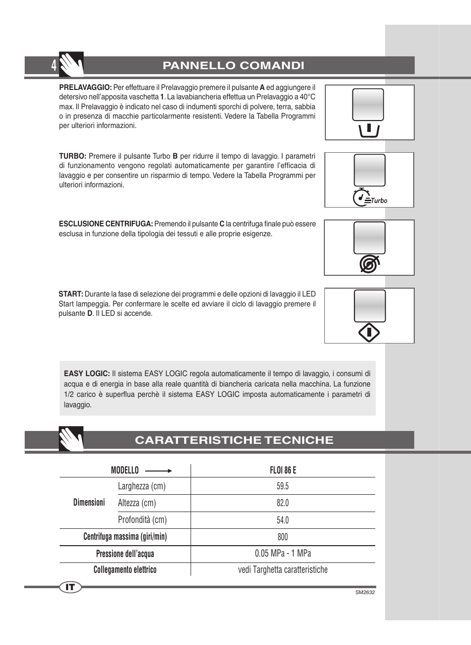 Ardo FLOI86E User Manual | Page 4 / 52