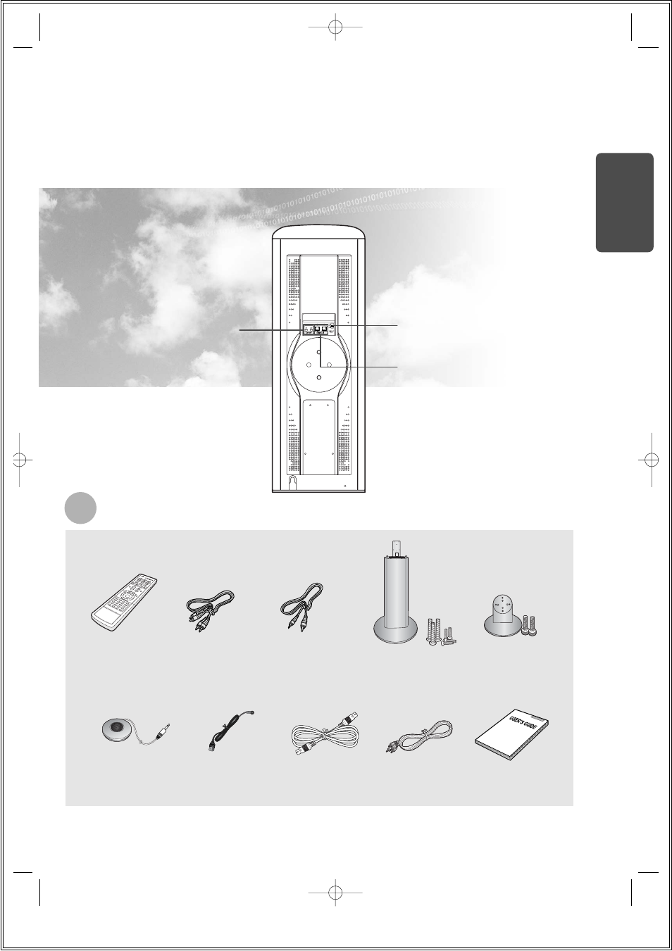 Rear panel, Accessories, Prep ara tion | Samsung HT-DS1000 EN User Manual | Page 11 / 84