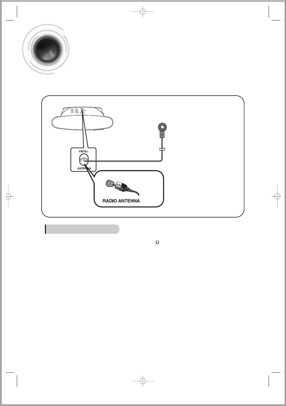 Connecting the fm antenna, 25 connecting the fm antenna | Samsung HT-DS1000 EN User Manual | Page 26 / 84