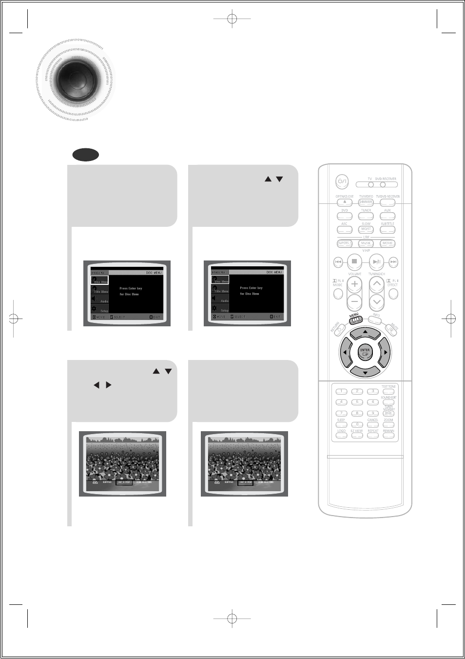 Using disc menu | Samsung HT-DS1000 EN User Manual | Page 44 / 84