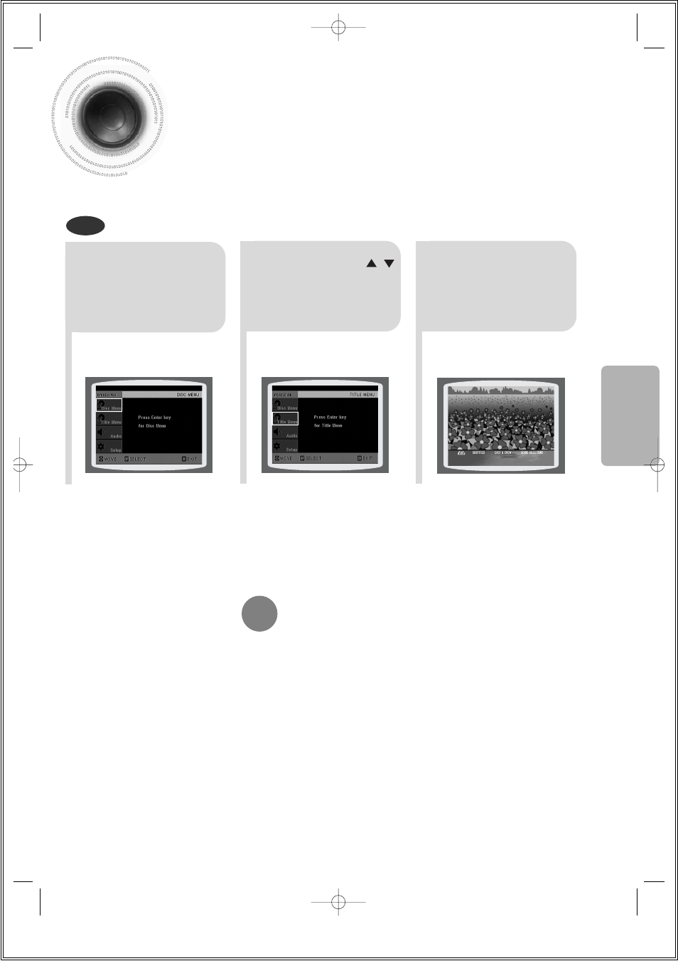 Using the title menu | Samsung HT-DS1000 EN User Manual | Page 45 / 84