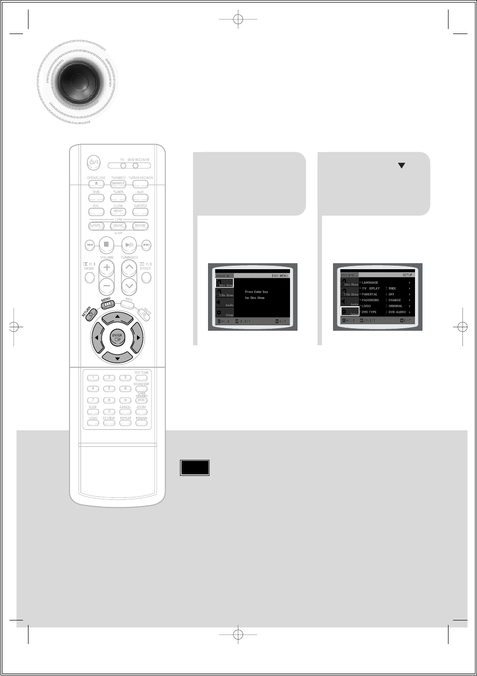 Setting the password, 51 setting the password | Samsung HT-DS1000 EN User Manual | Page 52 / 84