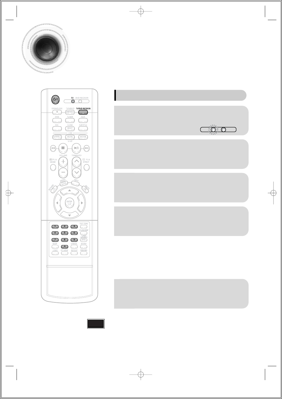 Operating a tv with the remote control, 75 operating a tv with the remote control | Samsung HT-DS1000 EN User Manual | Page 76 / 84