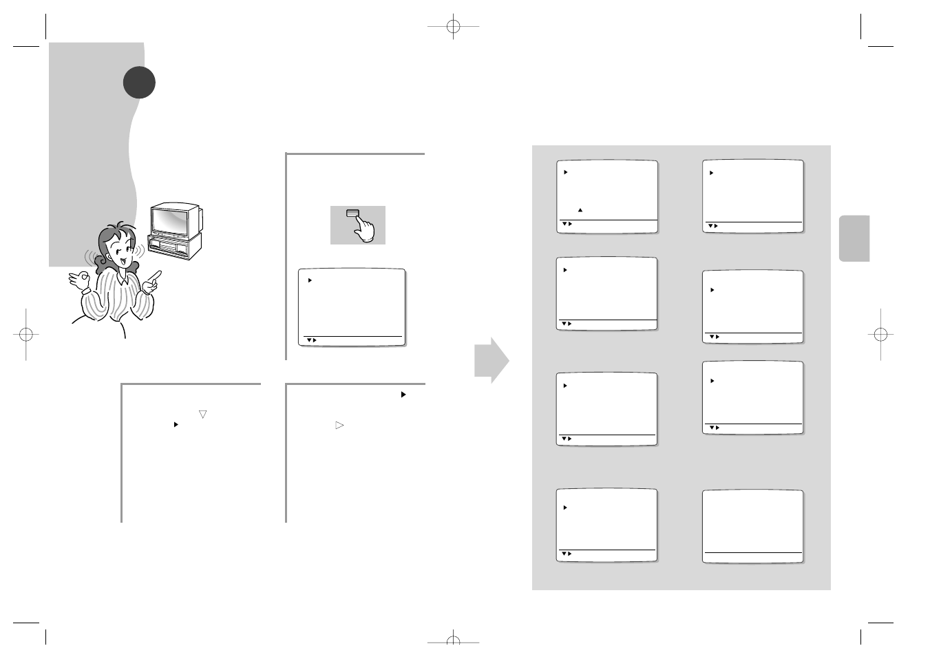 Cómo configurar el menú | Samsung SVR-24JP User Manual | Page 100 / 116