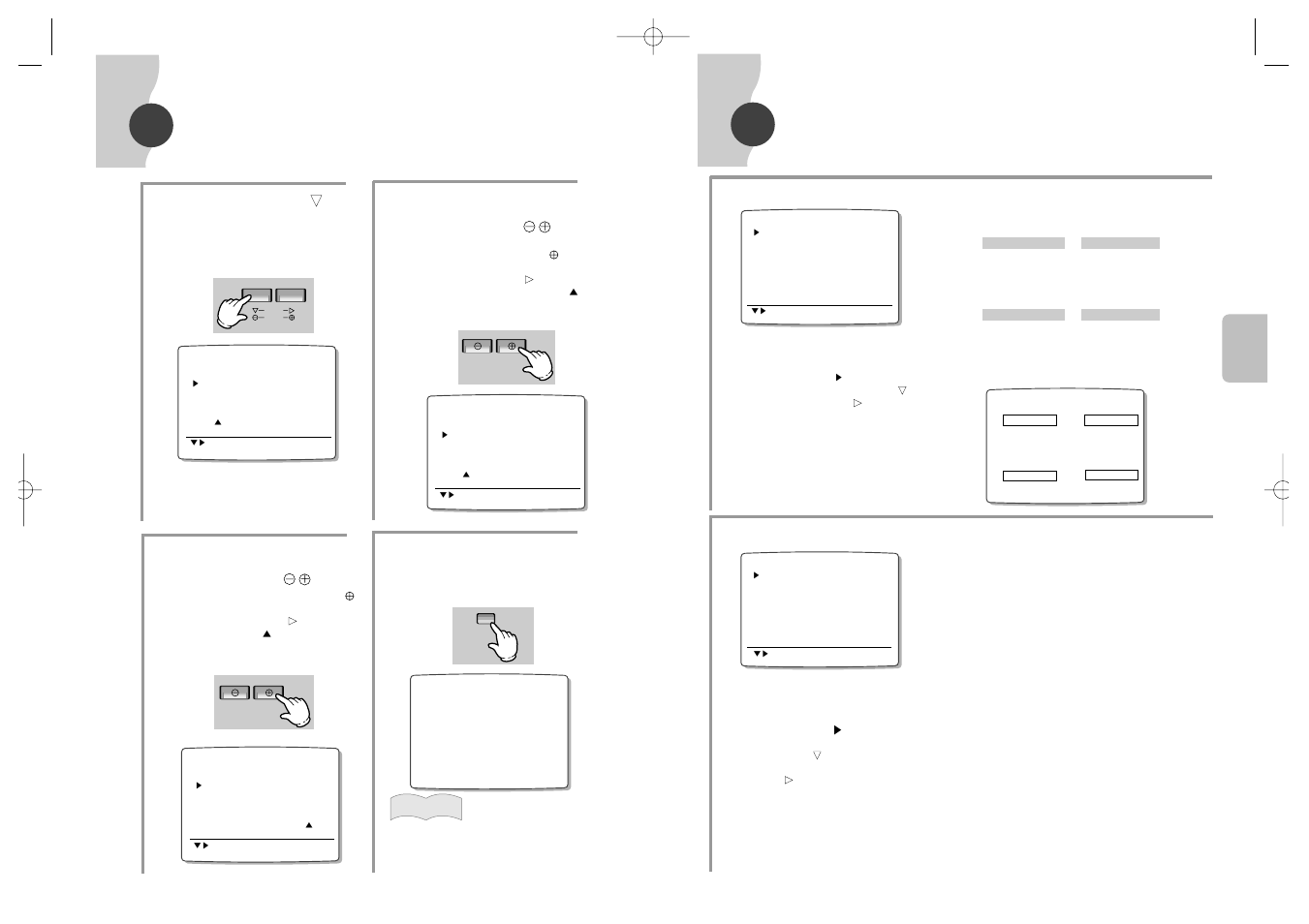 Cómo poner la hora actual, Menú de configuración | Samsung SVR-24JP User Manual | Page 102 / 116
