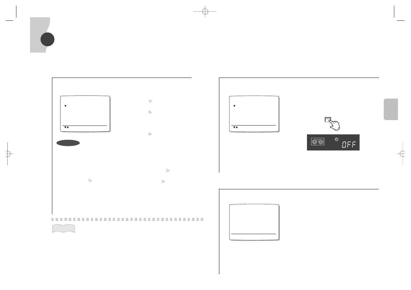 Setting menu1, Checking power failure time and date, Setting program rec | Samsung SVR-24JP User Manual | Page 11 / 116