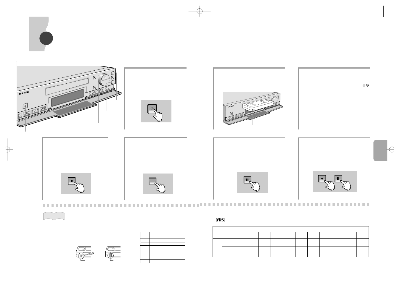 Einfaches aufnehmen, V-lo ck, Shift | Samsung SVR-24JP User Manual | Page 63 / 116