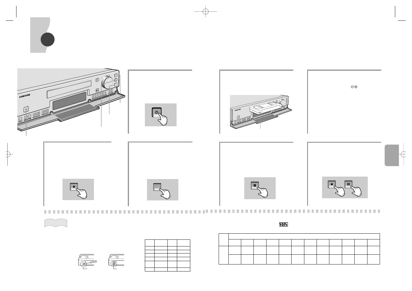 Registrazione di base, V-lo ck, Shift | Samsung SVR-24JP User Manual | Page 86 / 116