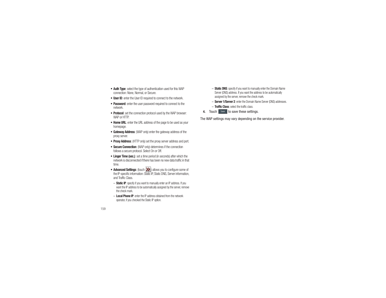 Samsung Eternity II SGH-A597 User Manual | Page 164 / 199