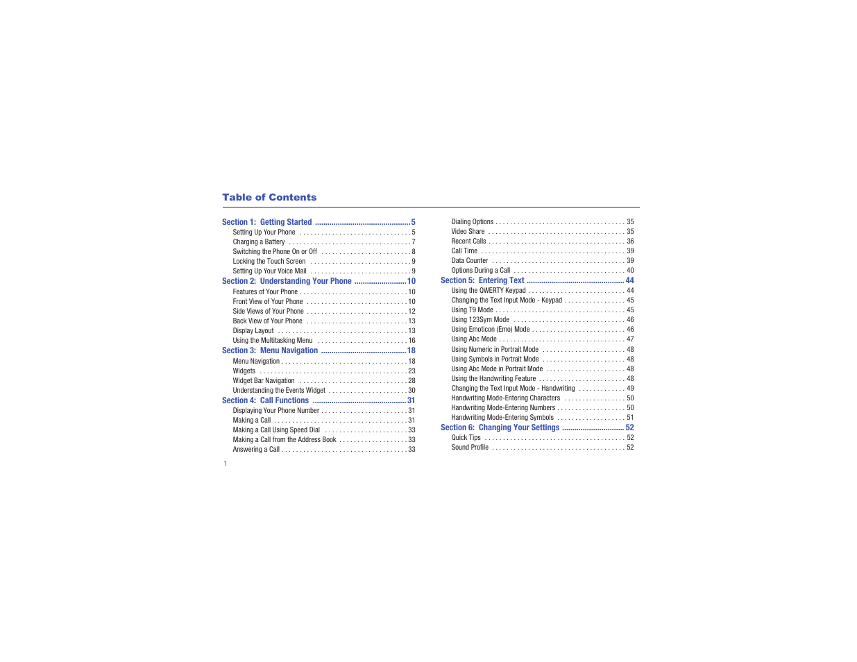 Samsung Eternity II SGH-A597 User Manual | Page 6 / 199