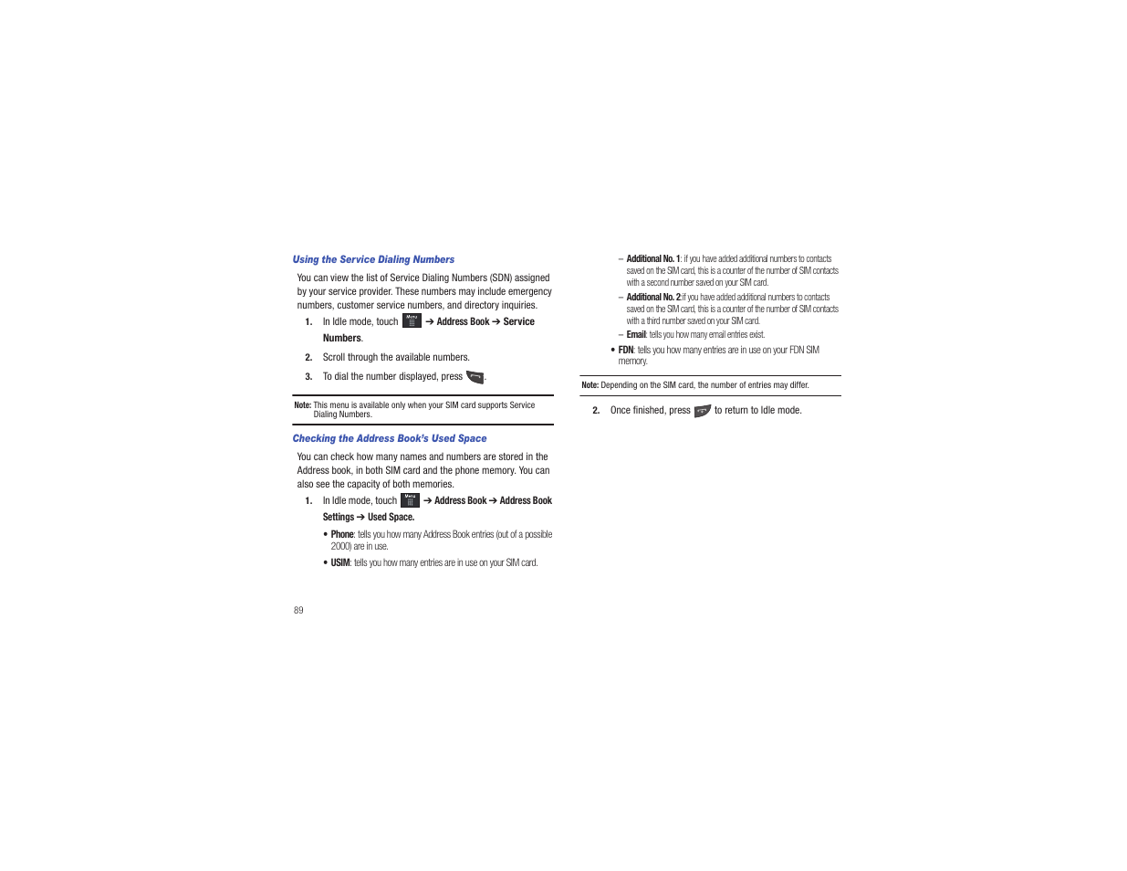 Samsung Eternity II SGH-A597 User Manual | Page 94 / 199
