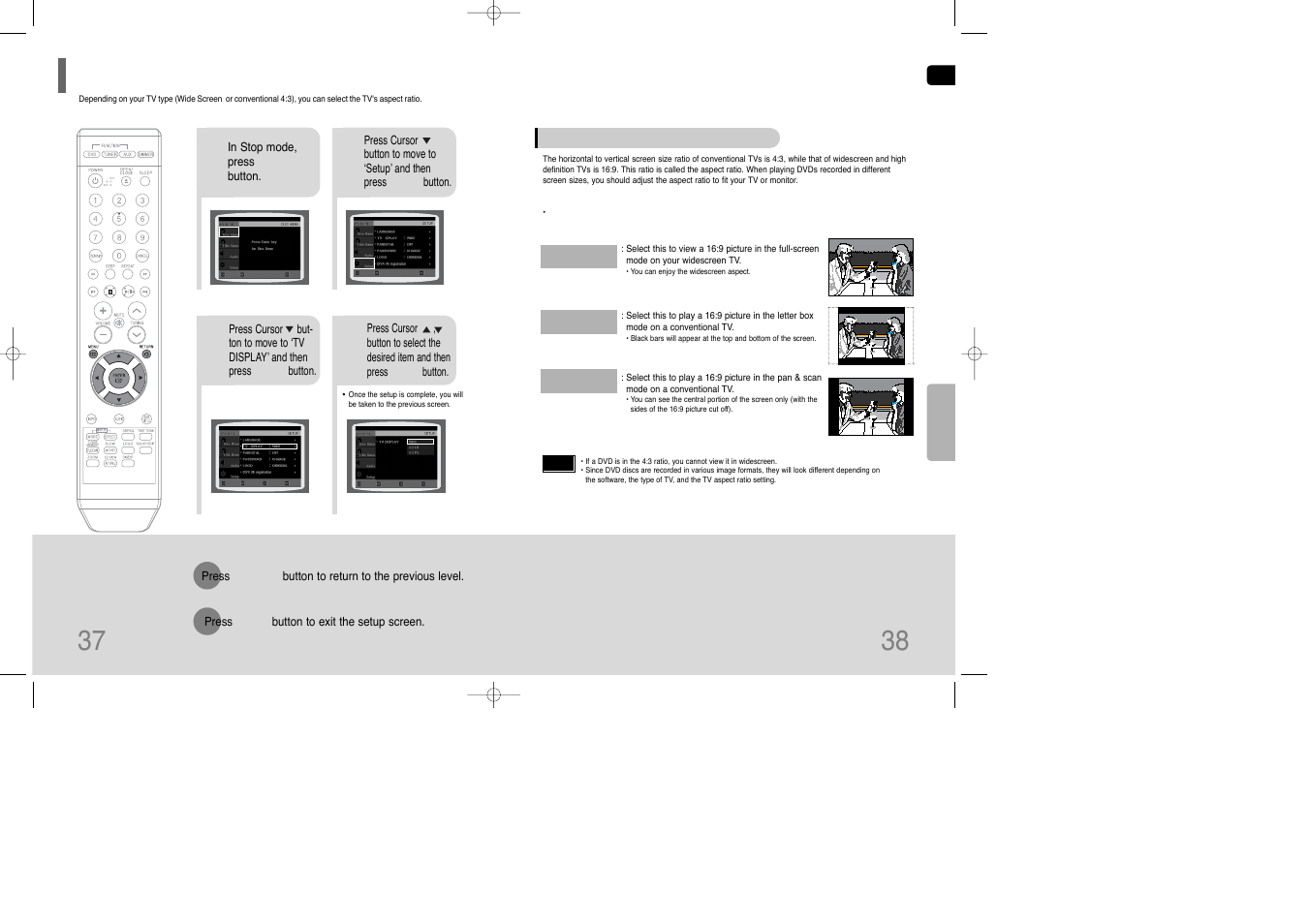 Setting tv screen type | Samsung HT-Q9 User Manual | Page 20 / 33