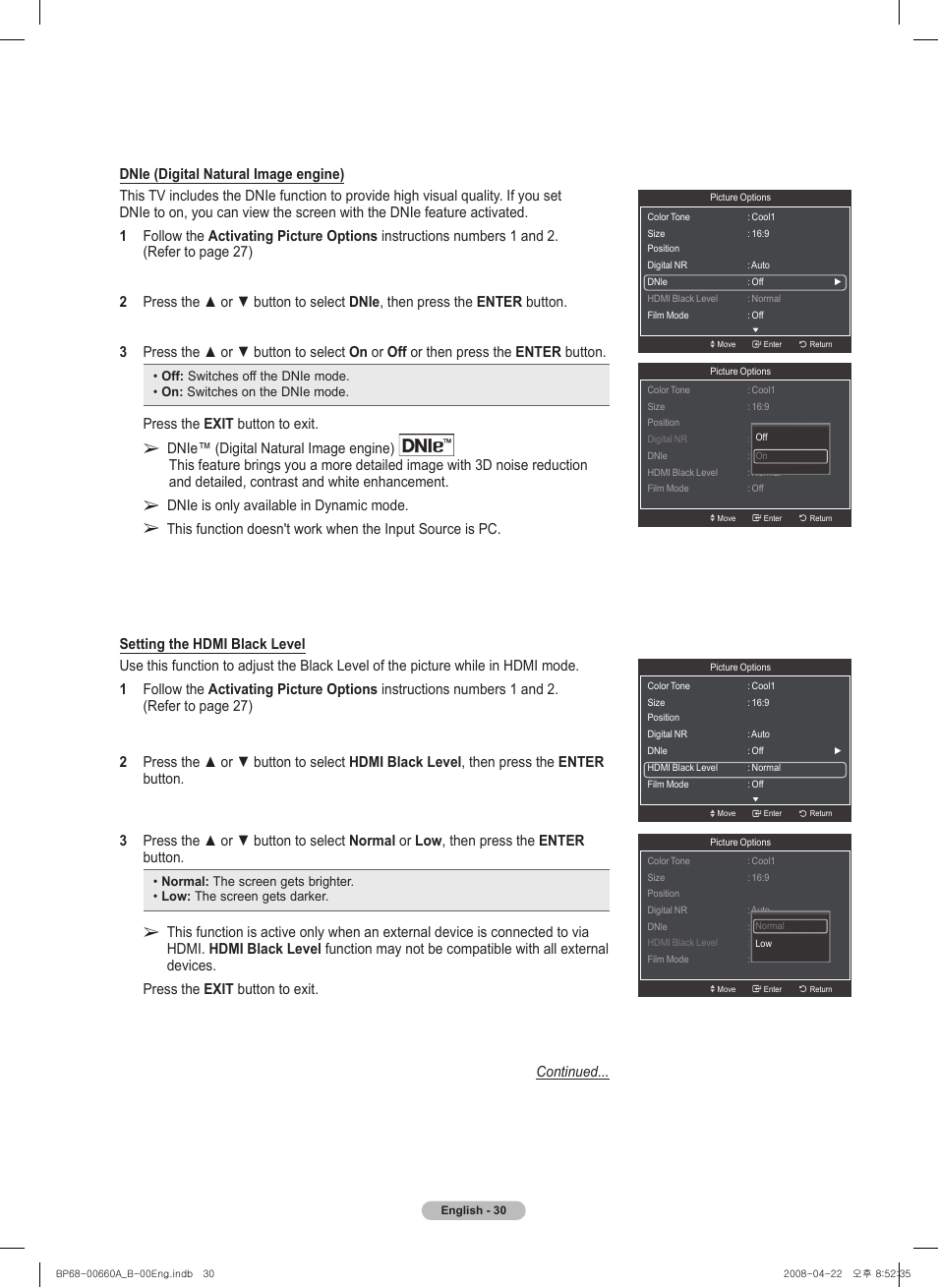 Samsung HL72A650 User Manual | Page 30 / 195