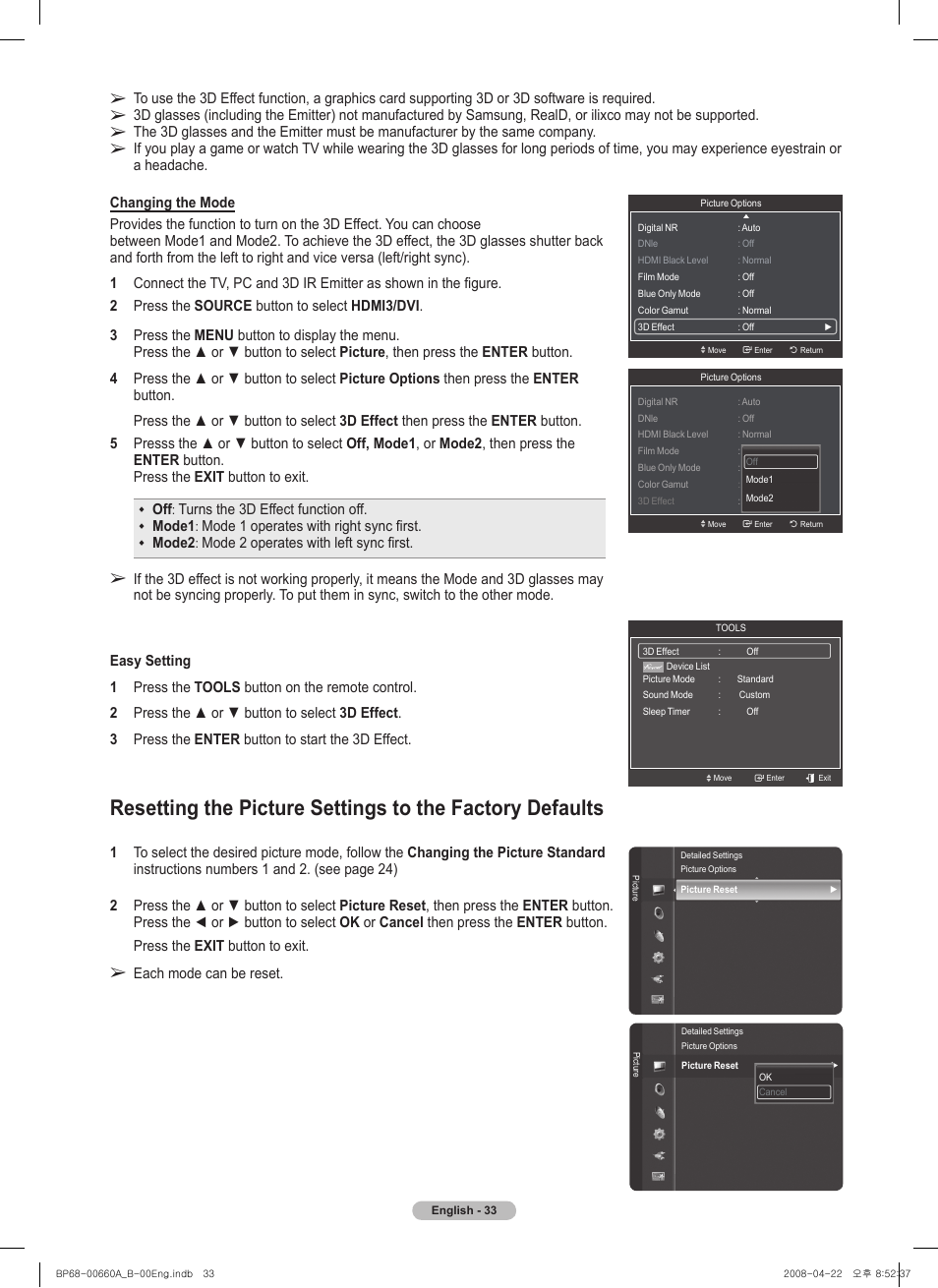 Samsung HL72A650 User Manual | Page 33 / 195