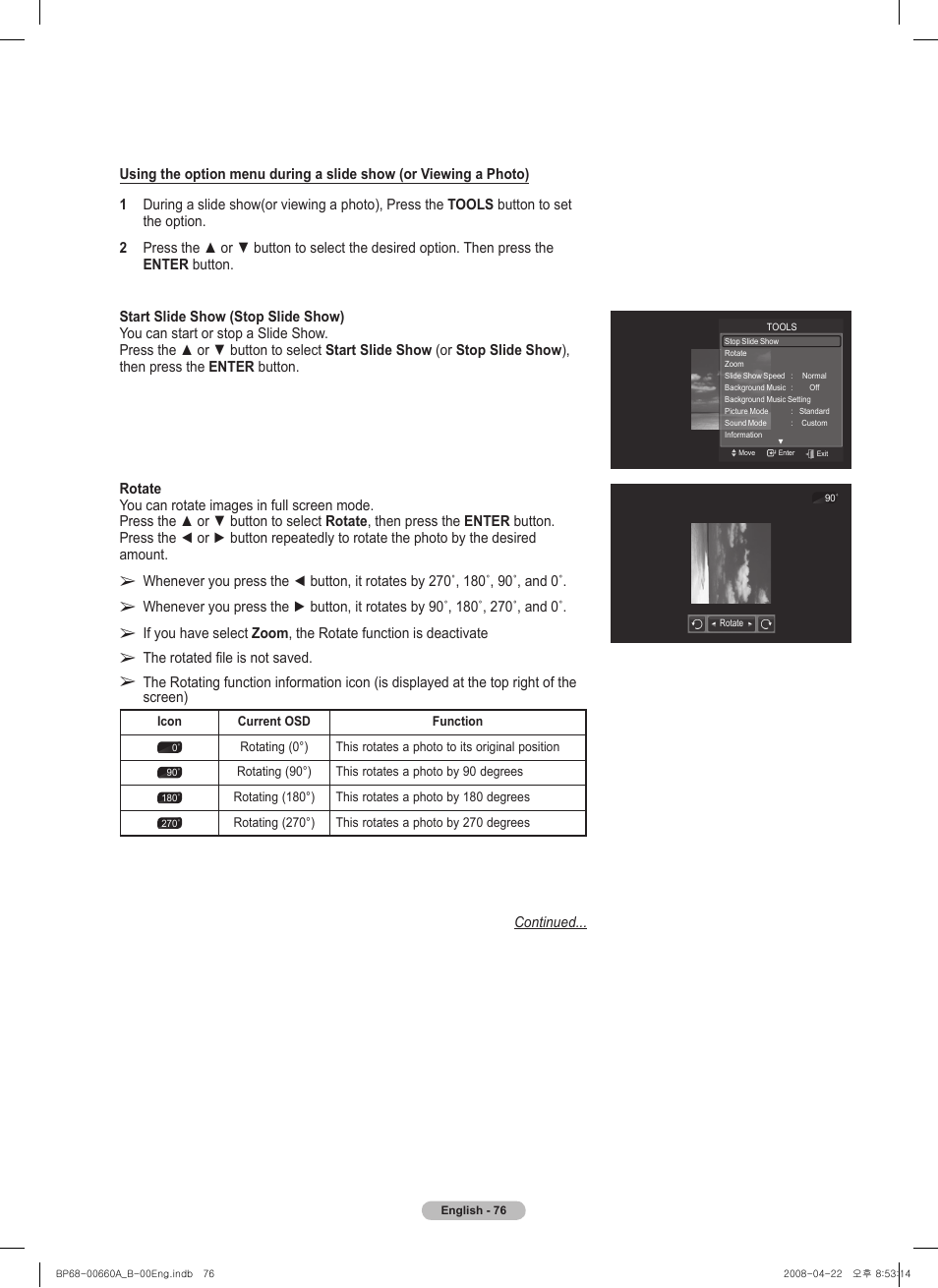 Samsung HL72A650 User Manual | Page 76 / 195