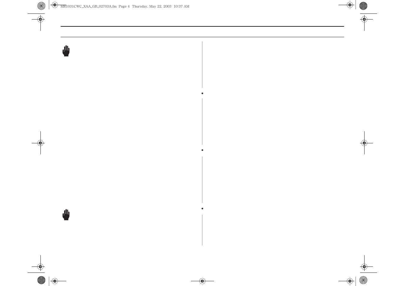 Hese, Nstructions, Warning | Samsung MR1033CSC User Manual | Page 4 / 26