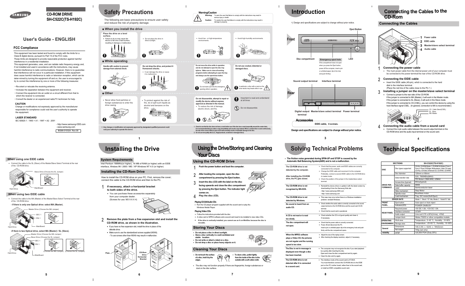 Samsung SH-C522C User Manual | 2 pages