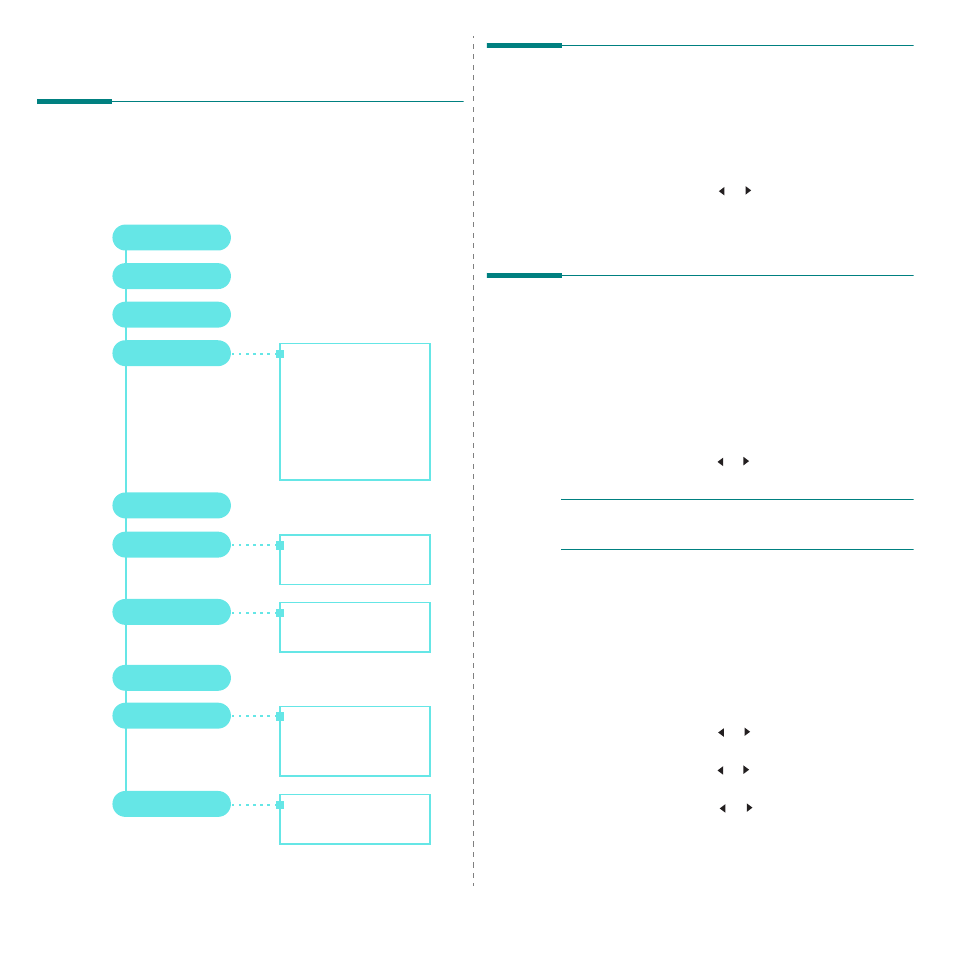 Setting up the machine system, Overview of control panel menus, Changing the display language | Using the save modes, Toner save mode, Power save mode | Samsung SCX-4200 User Manual | Page 19 / 93