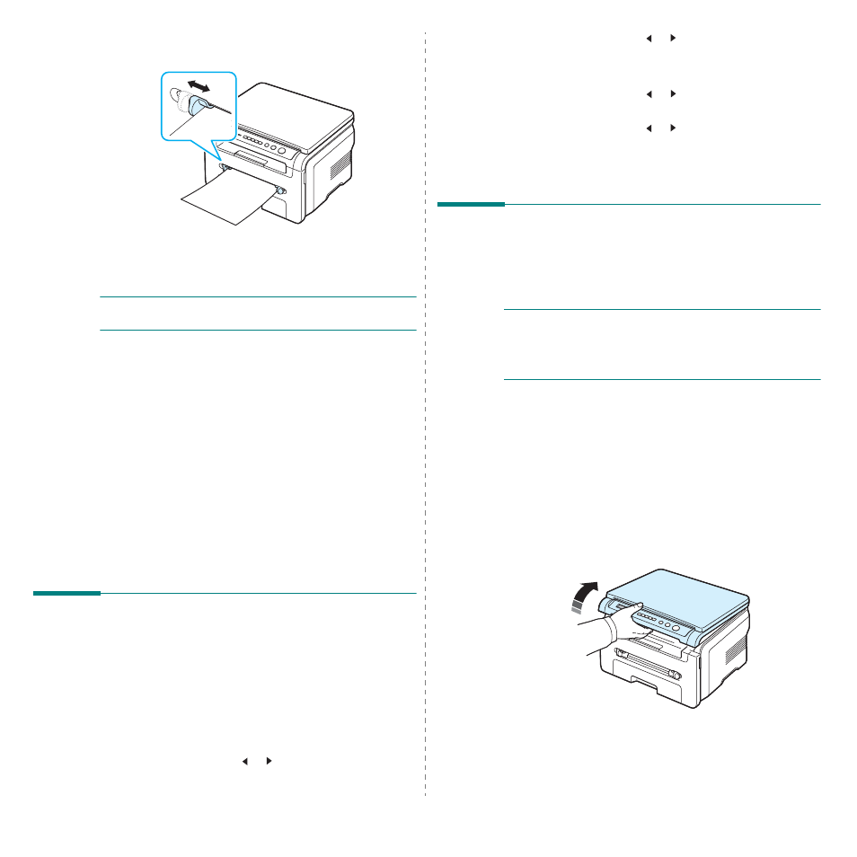 Setting the paper size and type, Selecting an output location, Printing to the output tray (face down) | Printing to the output tray | Samsung SCX-4200 User Manual | Page 27 / 93