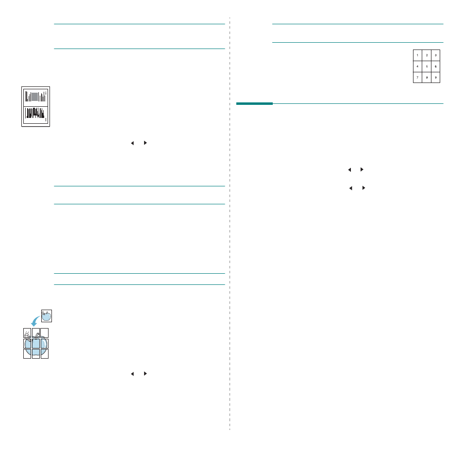 Up copying, Poster copying, Setting the time out option | Samsung SCX-4200 User Manual | Page 31 / 93