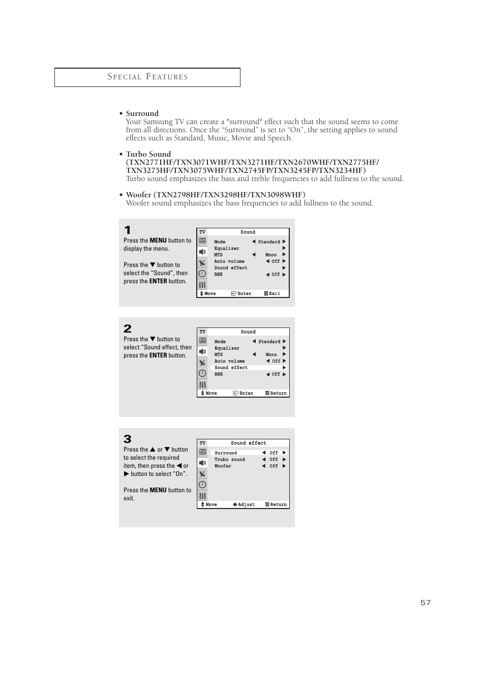 Samsung TXN3275HF/TXN2670WHF User Manual | Page 57 / 79