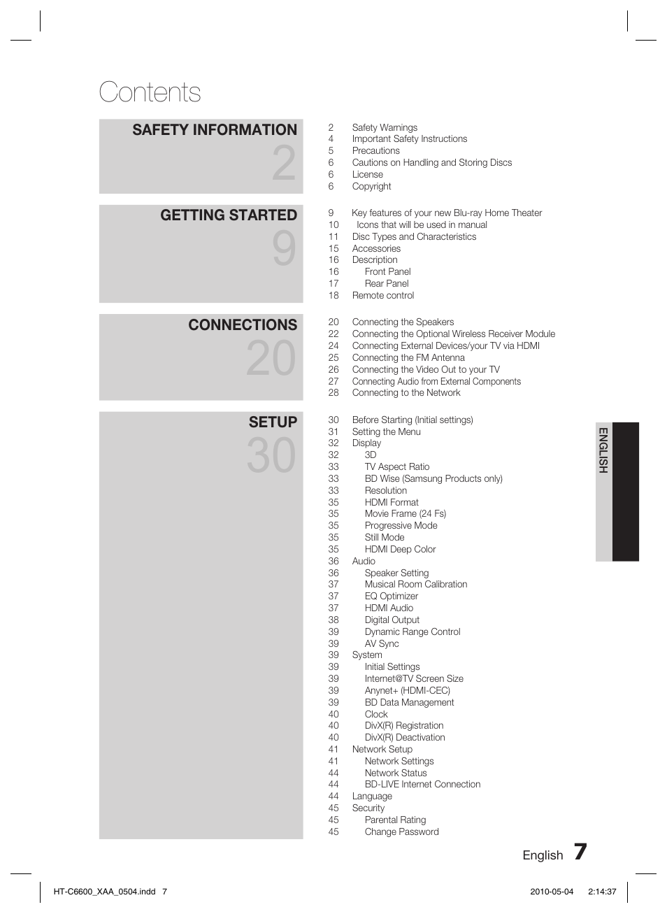 Samsung AH68-02302R User Manual | Page 7 / 73