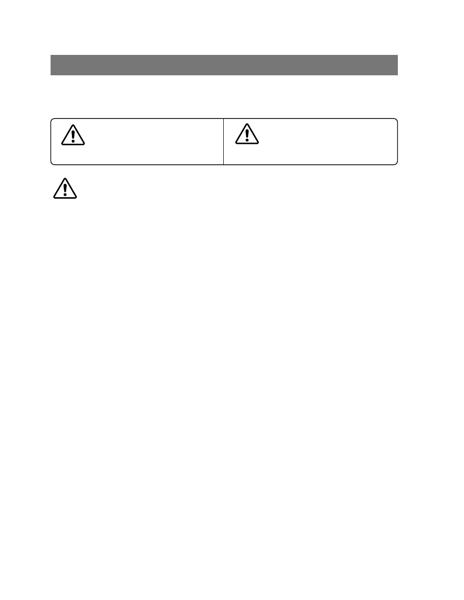Warnings / safety precautions, Warning, Caution | Samsung RB215BSSW User Manual | Page 3 / 24
