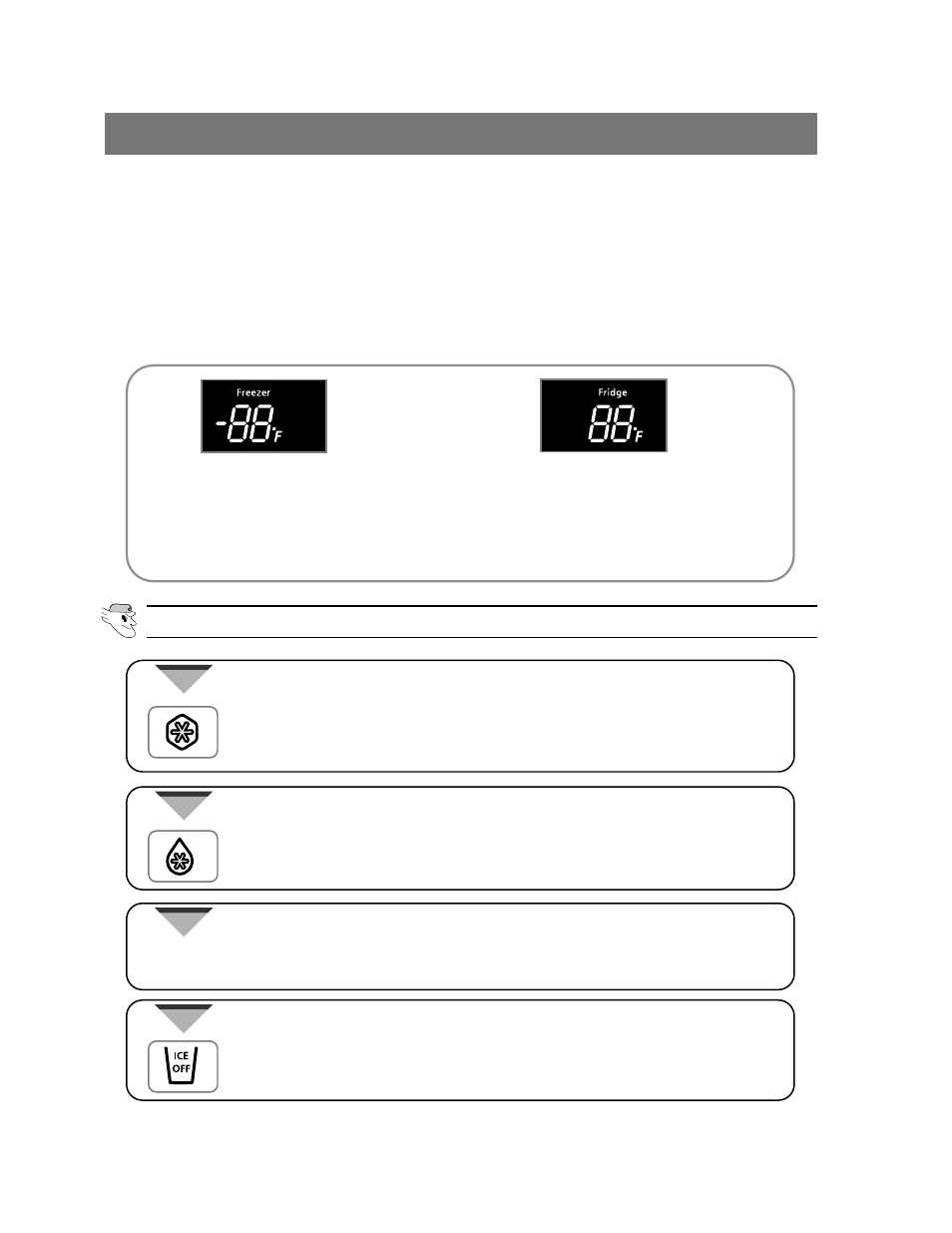 Controlling the freezer and fridge temperatures | Samsung RB215BSSW User Manual | Page 8 / 24