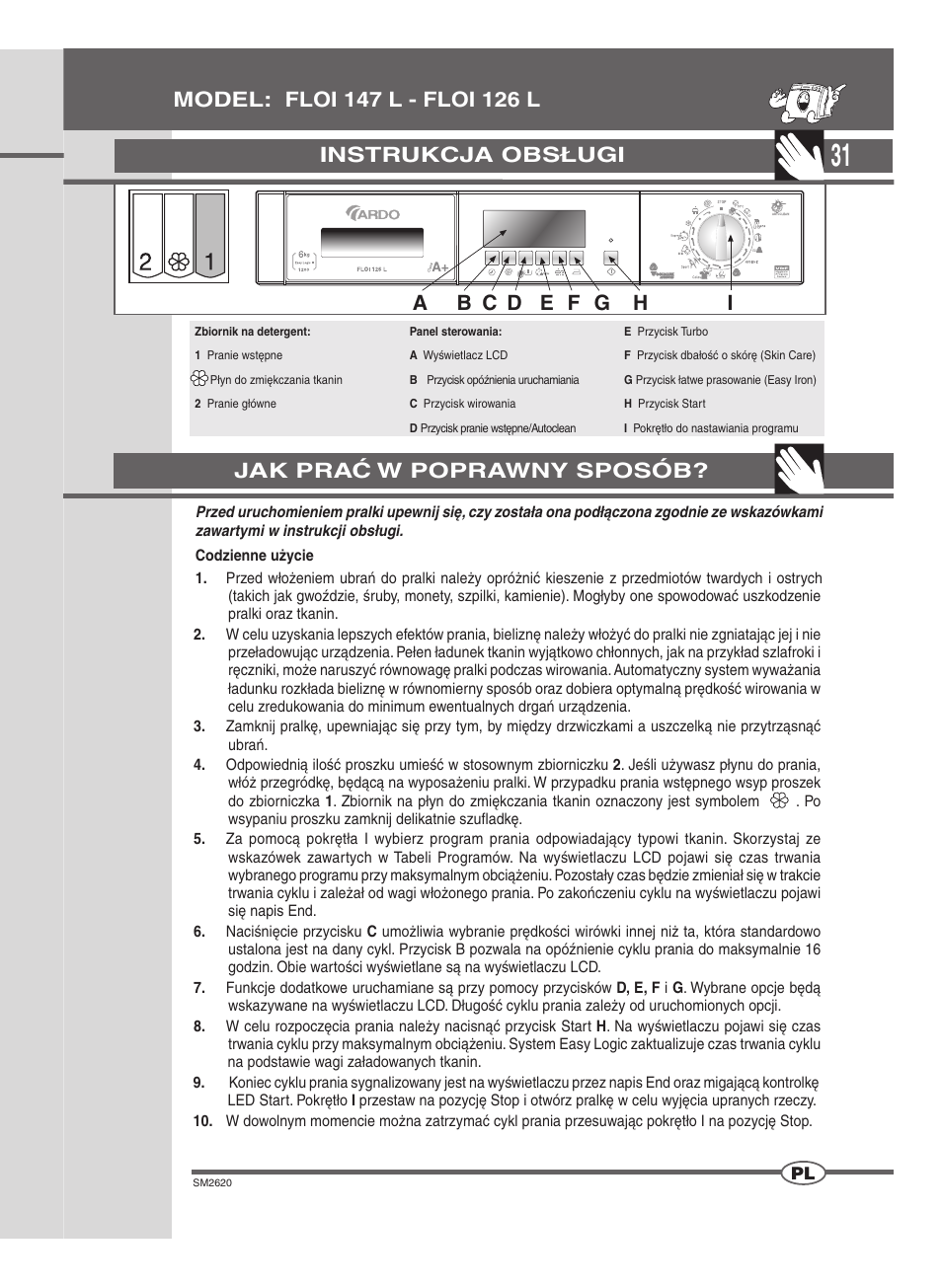 Instrukcja obsługi | Ardo FLOI126L User Manual | Page 31 / 72