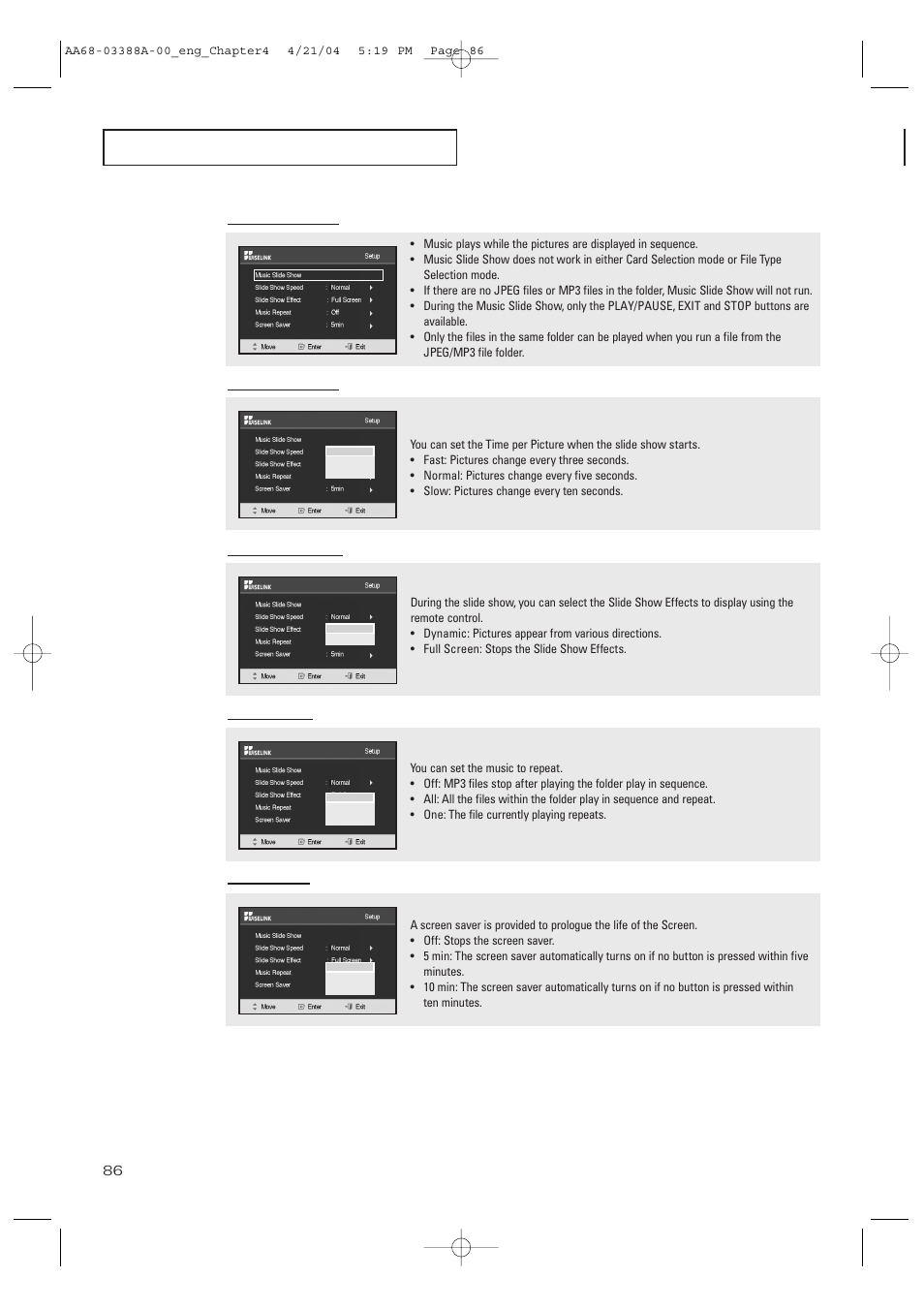Samsung DynaFlat TX-P3076WH User Manual | Page 86 / 92