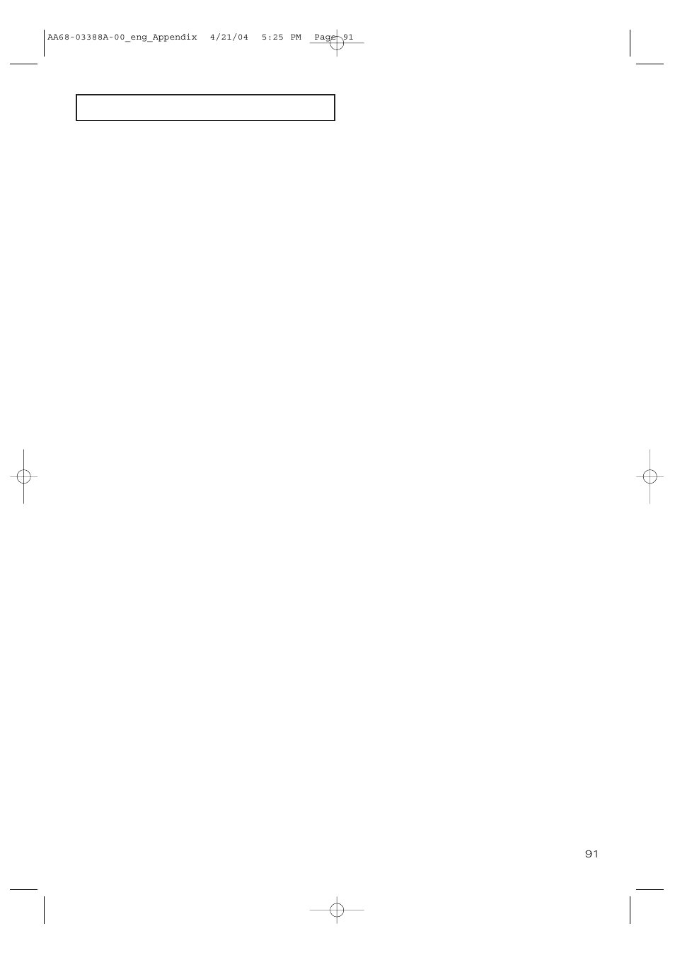 Samsung DynaFlat TX-P3076WH User Manual | Page 91 / 92