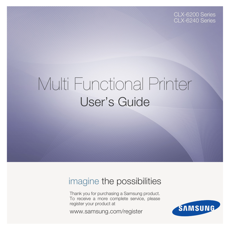 Samsung CLX-6200ND User Manual | 161 pages