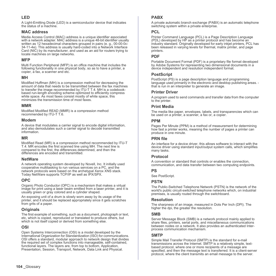 Samsung CLX-6200ND User Manual | Page 104 / 161