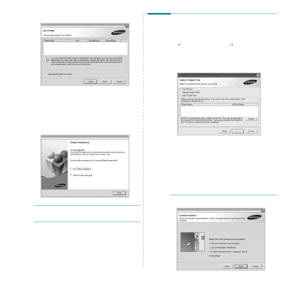 Reinstalling printer software | Samsung CLX-6200ND User Manual | Page 123 / 161