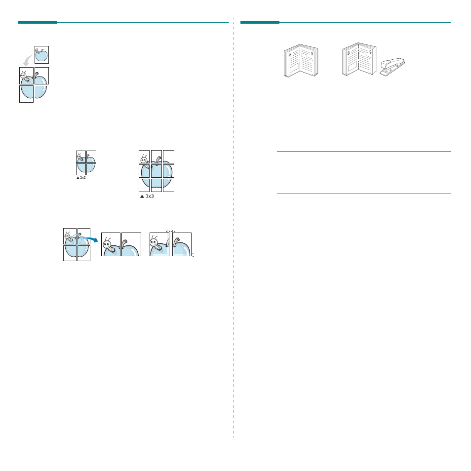 Printing posters, Printing booklets, Printing posters printing booklets | Samsung CLX-6200ND User Manual | Page 132 / 161