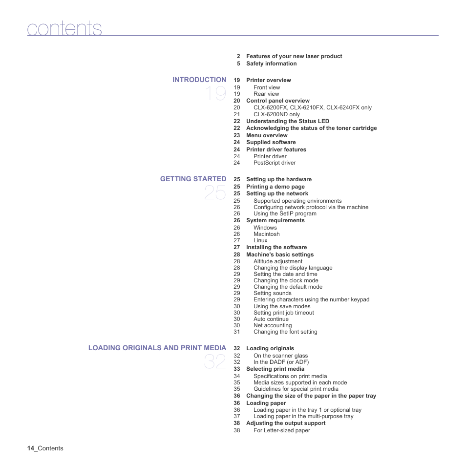 Samsung CLX-6200ND User Manual | Page 14 / 161
