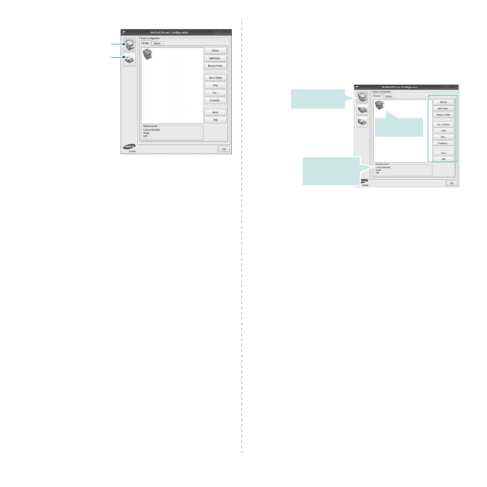 Printers configuration | Samsung CLX-6200ND User Manual | Page 147 / 161