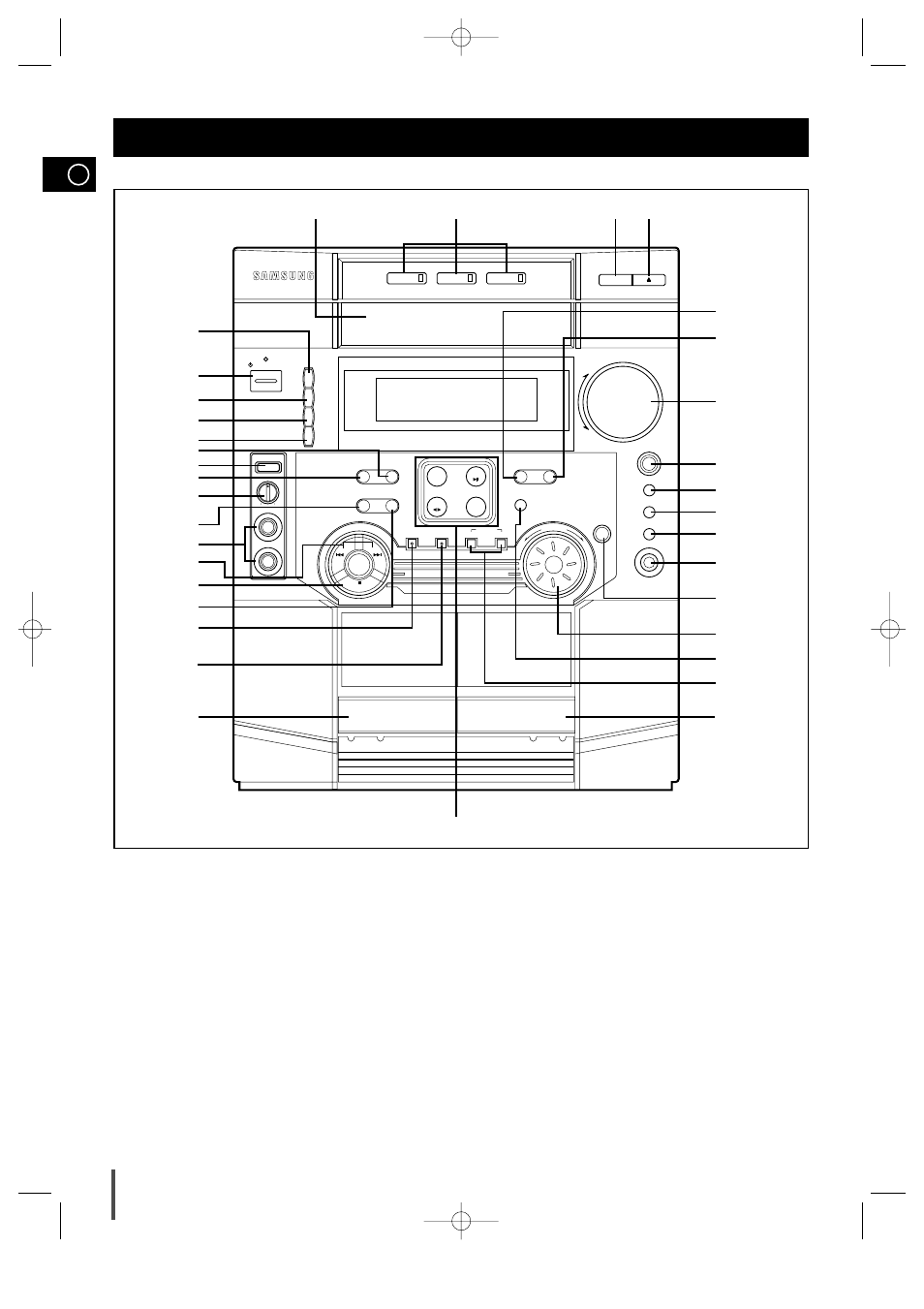 Installing your mini-compact system, Front panel view | Samsung AH68-00939B User Manual | Page 4 / 29