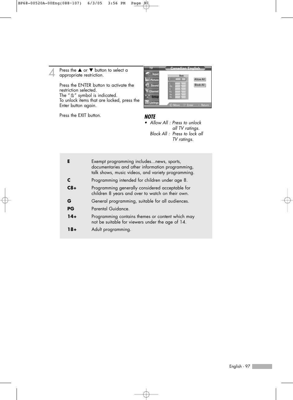 Samsung HL-R6168W User Manual | Page 97 / 144