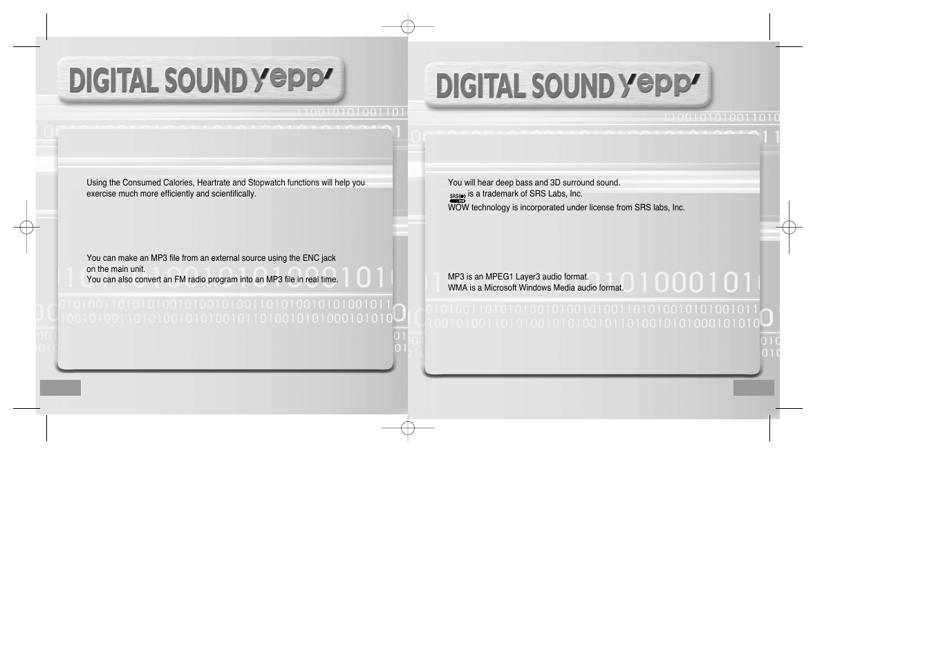 Sports function support, Encoding function, 3d surround sound | Mp3 & wma playback | Samsung YP-60V User Manual | Page 5 / 40