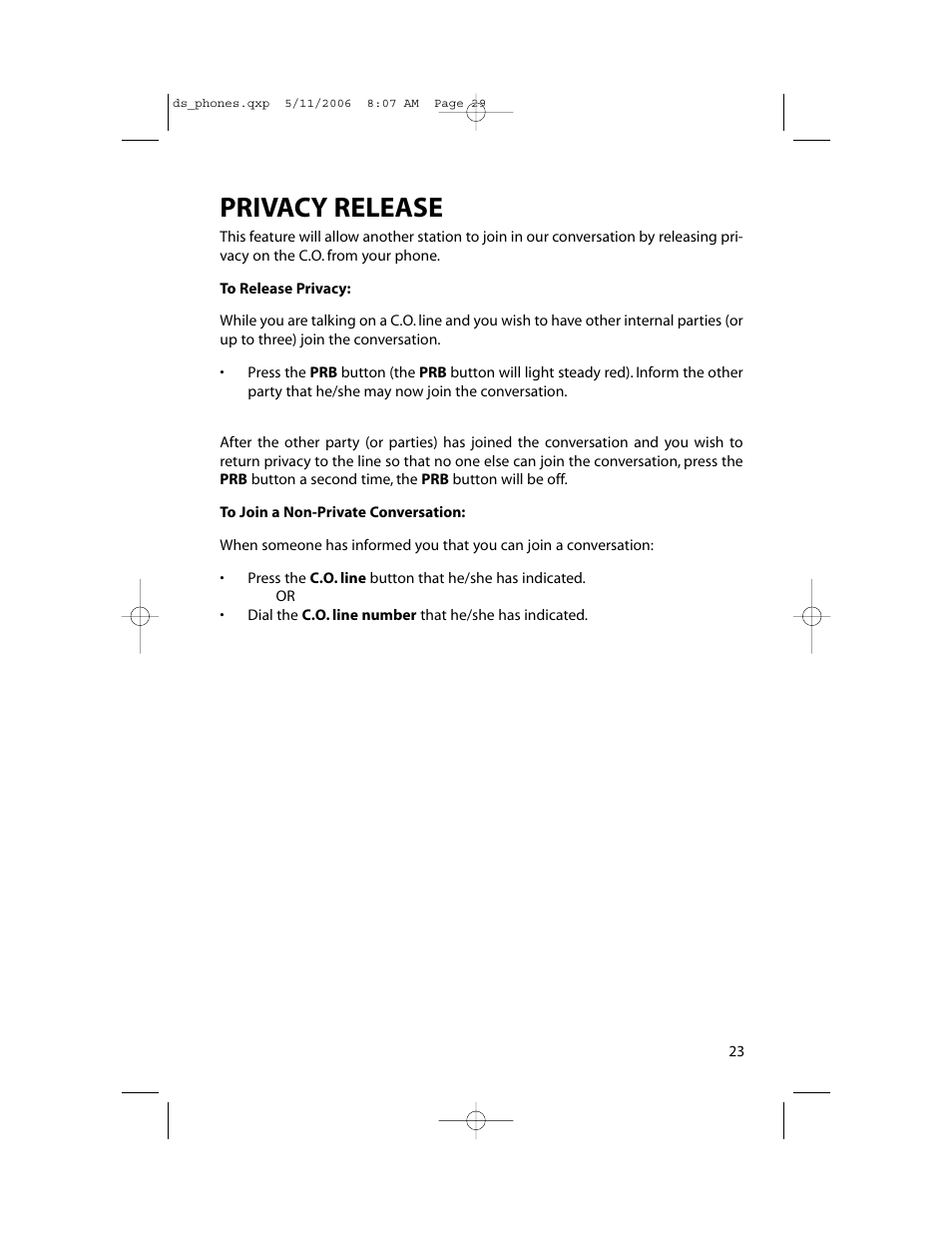 Privacy release | Samsung DS-5000 User Manual | Page 30 / 88