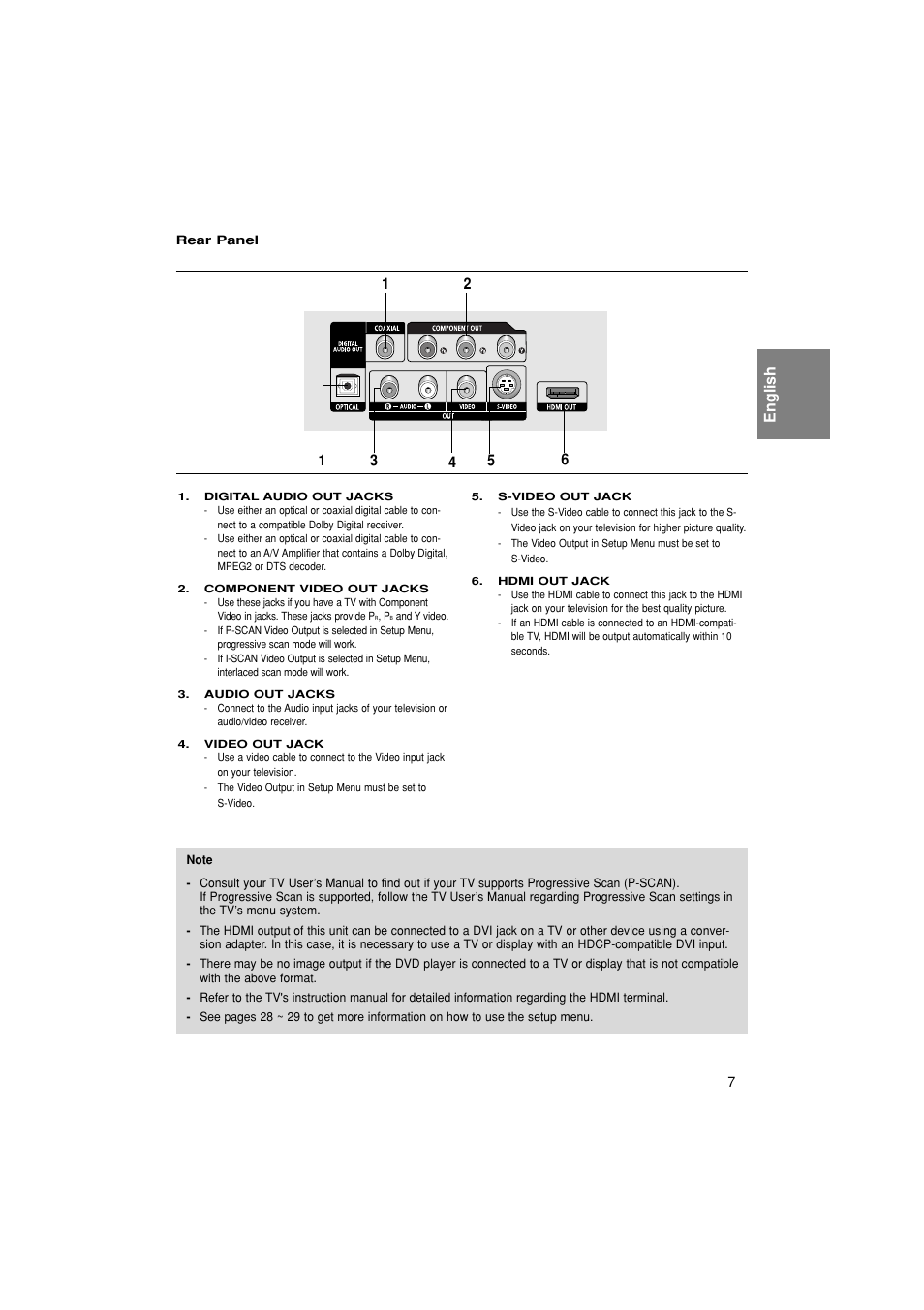 English | Samsung 1080P7 User Manual | Page 7 / 36