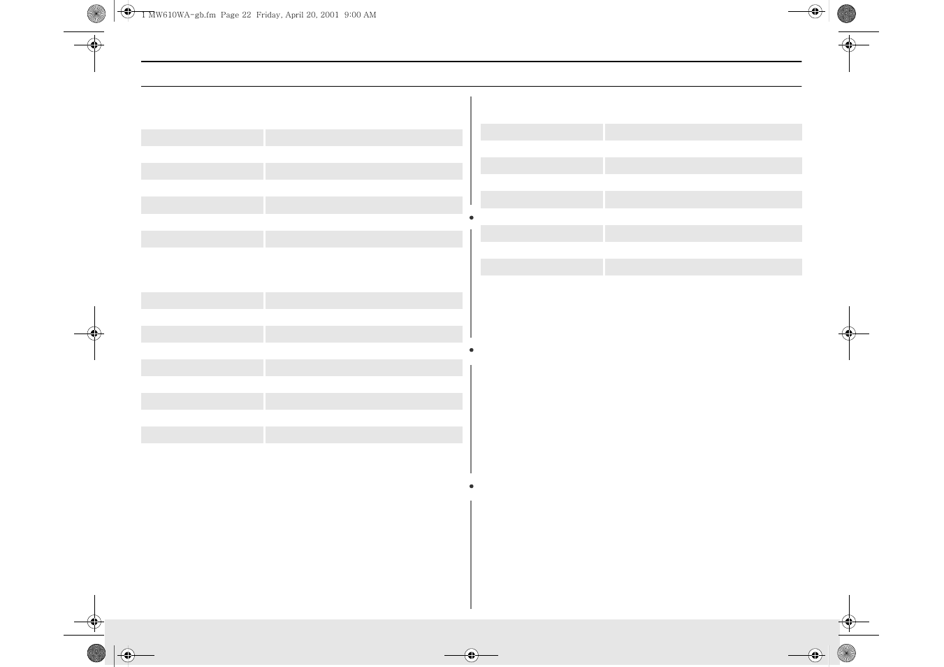 Appendix, Specifications | Samsung DE68-01685A User Manual | Page 22 / 26