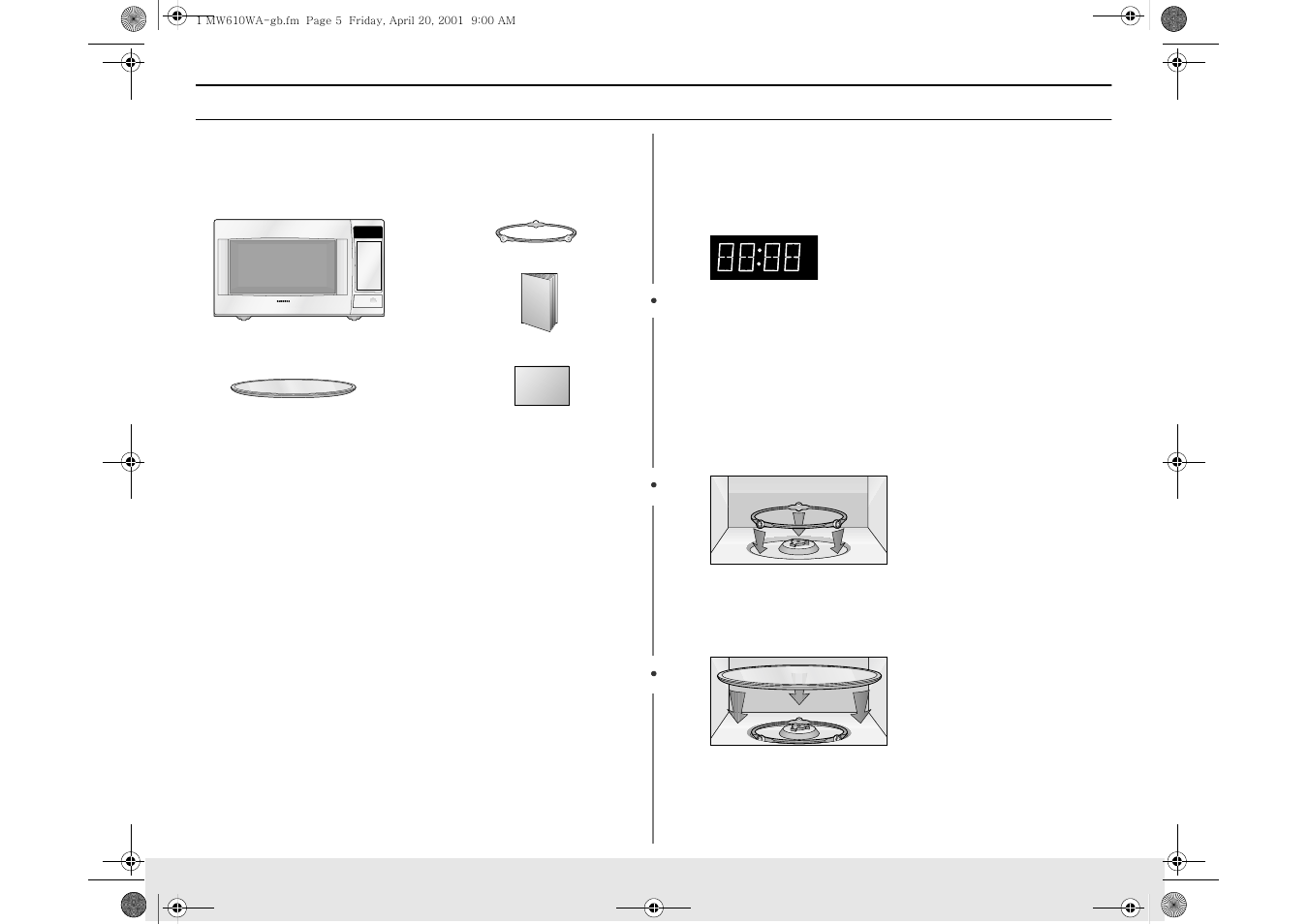 Your new microwave oven | Samsung DE68-01685A User Manual | Page 5 / 26