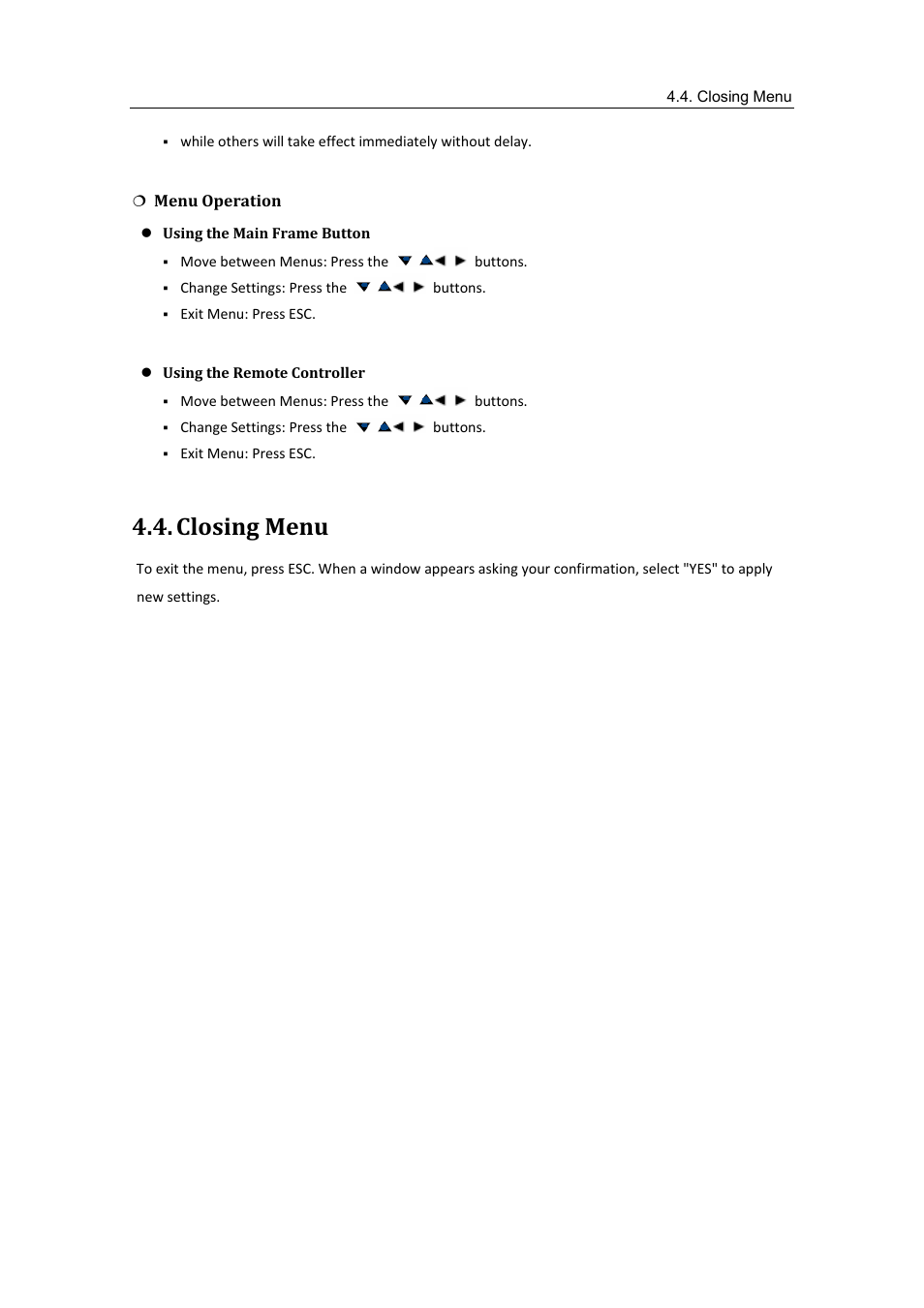 Closing menu | Samsung SVR-470 User Manual | Page 28 / 84