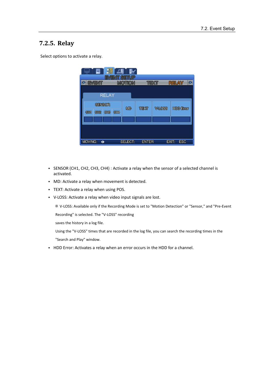 Relay | Samsung SVR-470 User Manual | Page 51 / 84