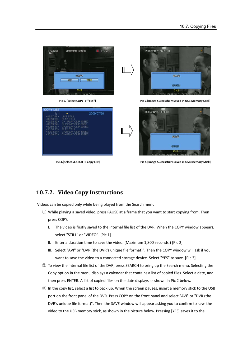 Video copy instructions | Samsung SVR-470 User Manual | Page 61 / 84