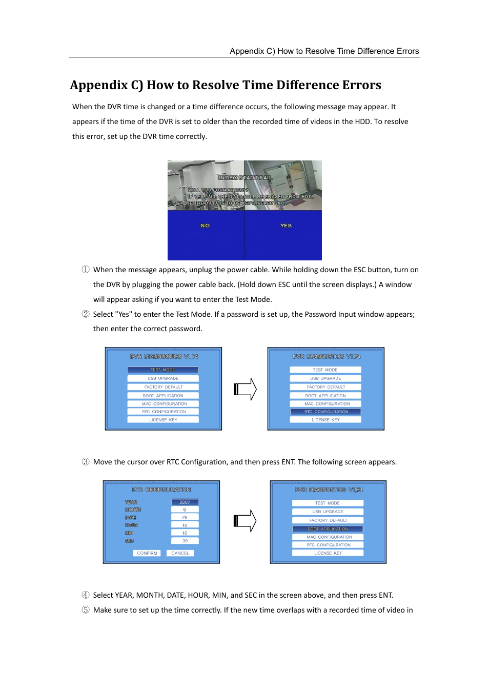 Appendix c) how to resolve time difference errors | Samsung SVR-470 User Manual | Page 75 / 84