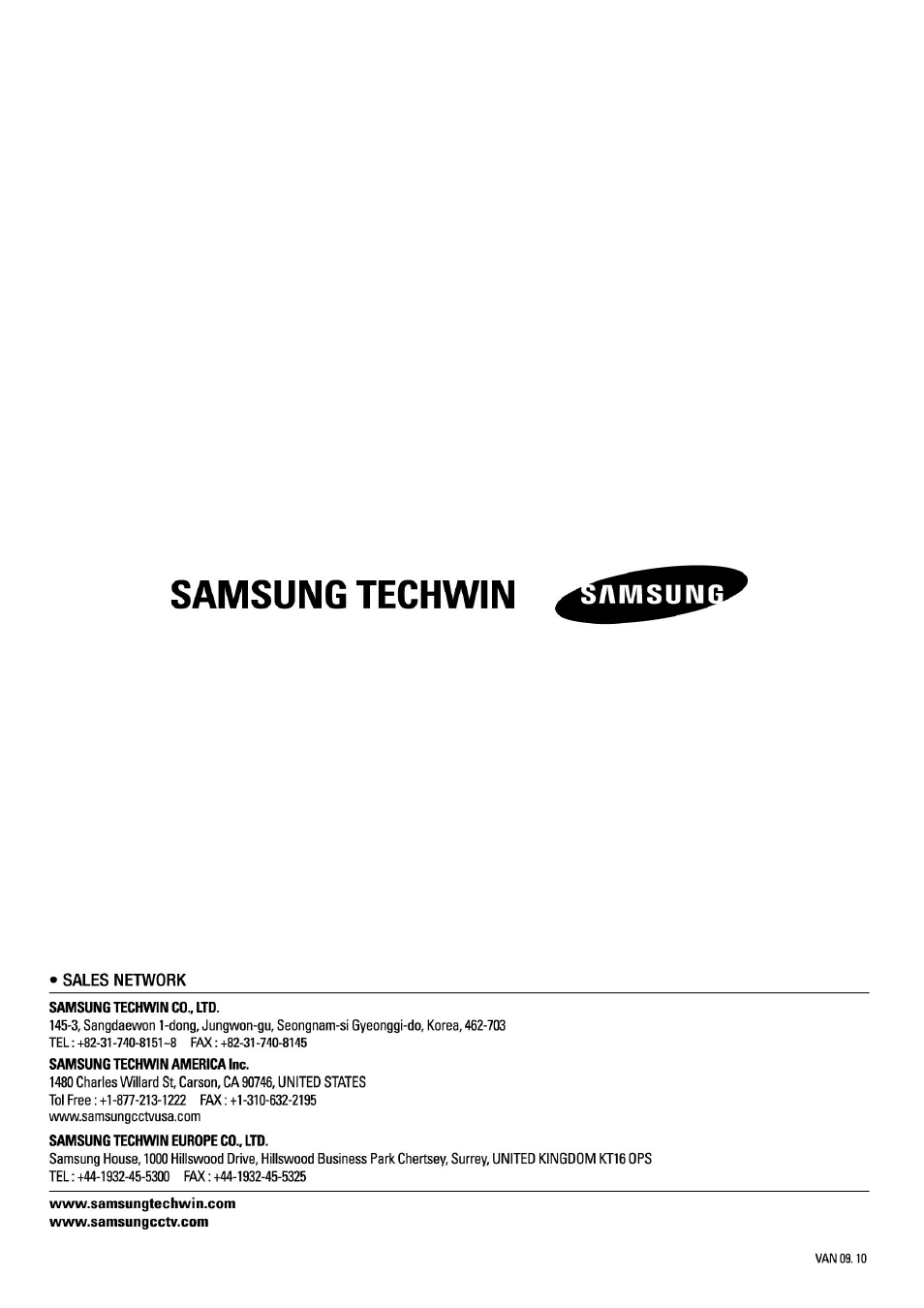 Samsung SVR-470 User Manual | Page 84 / 84